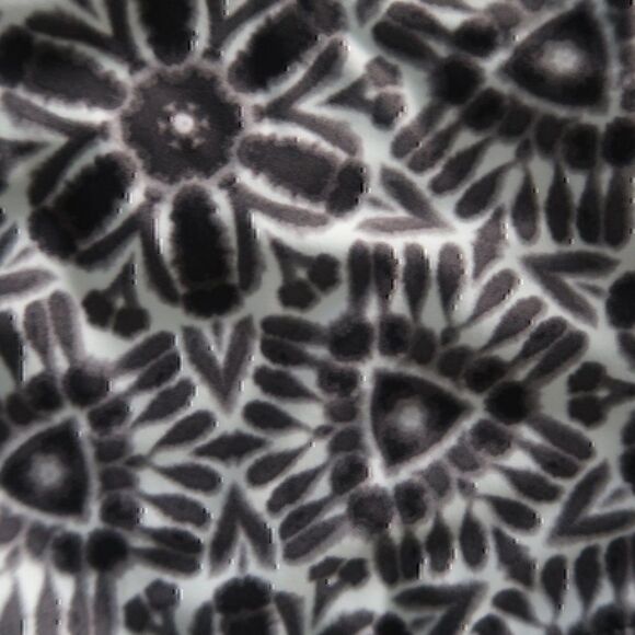 ZEROXPOSURE SWIMWEAR BLACK WHITE FLORAL WITH TEAL TRIBAL DESIGN SWIM BOTTOMS - Picture 3 of 4